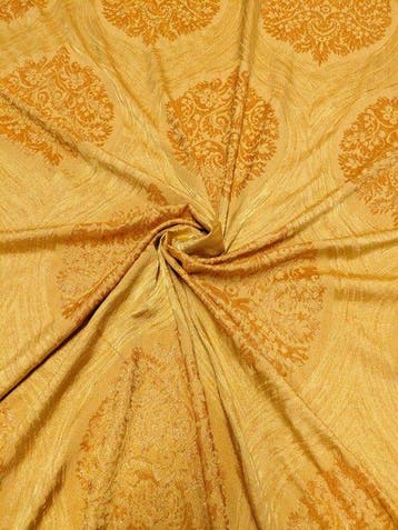 Elegante Tessuto Castello del Barro, Jacquard Oro Miele