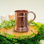 Puur koperen mok gehamerd – 440 ml, Ophalen of Verzenden, Nieuw