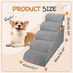 Hondentrapje voor honden - 40x84x57 cm - Grijs - Nobleza, Dieren en Toebehoren, Verzenden, Zo goed als nieuw