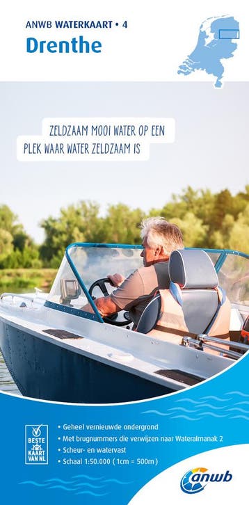 ANWB Waterkaart 4 Drenthe - ANWB 9789018045999, Boeken, Verzenden, Zo goed als nieuw, ANWB