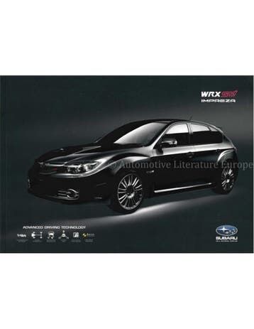 2008 SUBARU IMPREZA WRX STI BROCHURE ENGELS, Nieuw, Author