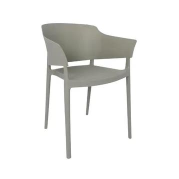 Stoelen | LORENZO | Kunststof | Grey | In-/Outdoor |, Verzenden, Nieuw in verpakking