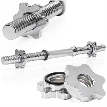 Korte Halterstang | Barbell | Chroomstaal | 48 cm | 2.4 KG, Ophalen of Verzenden, Nieuw