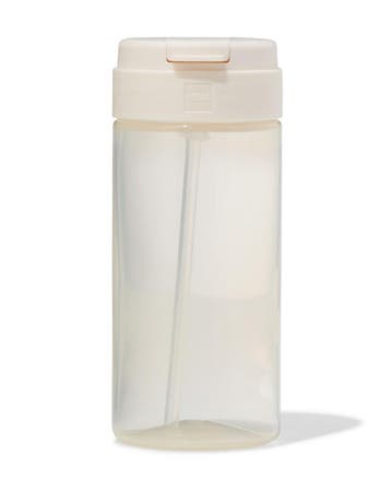 HEMA Schoolbeker met rietje 300ml beige, Huis en Inrichting, Keuken | Servies, Verzenden, Nieuw