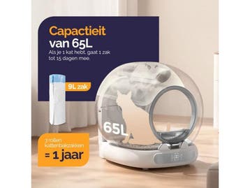 Viervoeter Fresh 3 - Automatische Kattenbak - Zelfreinigend, Verzenden, Zo goed als nieuw