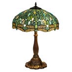 Tiffany tafellamp – Libellen &amp; Turquoise Accenten – Ø 40 ×, Verzenden, Nieuw