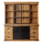 Buffetkast Mangohout Milan 260 Recht, Verzenden, Nieuw, Overige houtsoorten, Industriële meubels