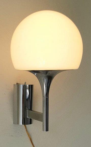 Goffredo Reggiani - Lamp - Verchroomd metaal en Glas -