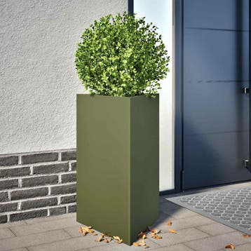 vidaXL Plantenbakken 2 st driehoek 50x43x75 cm staal, Verzenden, Nieuw, Metaal