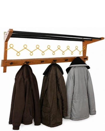 Kapstok - Danish Design - Hout, Staal, Teak, Metaal, Rubber