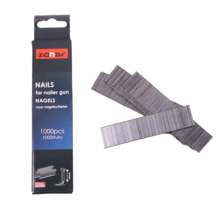 Spijkers - 30mm X 1.05mm - 1000 Stuks - Nagels Voor Nagelpis, Zakelijke goederen, Machines en Bouw | Pompen en Compressoren, Ophalen of Verzenden