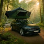 Daktent Lago - 2-personen - Incl. Matras - Zwart / Olijfgroe, Verzenden, Nieuw