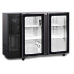 Zwarte flessenkoeling met 2 glazen deuren | Premium Series, Zakelijke goederen, Horeca | Keukenapparatuur, Verzenden, Nieuw in verpakking