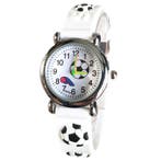 Fako - Kinderhorloge - 3D - Voetbal - Wit, Verzenden, Nieuw