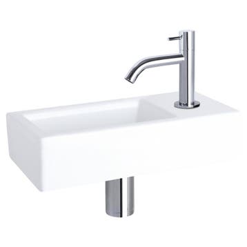Fonteinset Differnz Ravo Keramiek 38.5x18.5x9 cm Wit Met, Ophalen of Verzenden, Nieuw, Overige typen