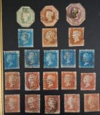 Groot-Brittannië 1841/1876 - QUEEN VICTORIA Met reliëf,, Gestempeld