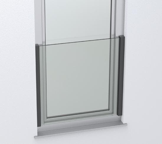 Frans balkon Lyon-Antracietgrijs (RAL 7016)16-1100 mm-Zijdel, Doe-het-zelf en Verbouw, Glas en Ramen, Nieuw, Ophalen of Verzenden