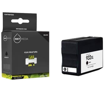 Geschikt HP 932XL (CN053AE) inktcartridge zwart hoge, Nieuw, Cartridge, Inktmedia