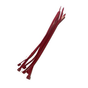 Trekbandjes Tie wraps Donker Rood (6 stuks) 2,5 X 150 mm, Verzenden, Nieuw