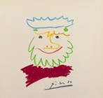 Pablo Picasso (1881-1973) - Bonhomme au chapeau bleu, Antiek en Kunst