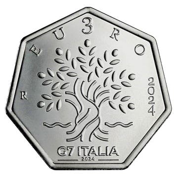 Italië 3 Euro Voorzitter G7 2024, Postzegels en Munten, Munten | Europa | Euromunten, Verzenden