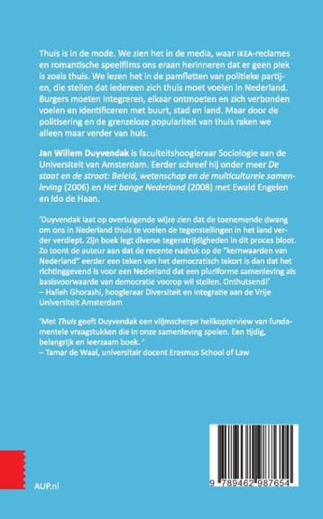 Thuis 9789462987654 Jan Willem Duyvendak, Verzenden, Zo goed als nieuw, Jan Willem Duyvendak