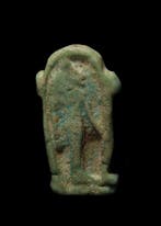 Oude Egypte, late periode Faience Plaquette amulet met, Antiek en Kunst