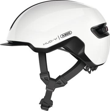 Abus Hud-Y Fietshelm Shiny White Maat: M 54 - 58, Verzenden, Nieuw