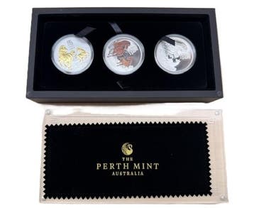 Set - Lunar III - 3 x 1 oz - 2026 - Year of the Horse, Verzenden, Losse munt, Zilver
