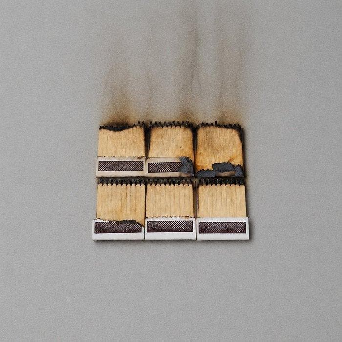 Bernard Aubertin (1934-2015) - Dessin de feu 1973, Antiek en Kunst, Kunst | Schilderijen | Modern