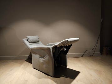 Fitform relax en sta op stoel, mini uitvoering grijs stof, Huis en Inrichting, Fauteuils, Minder dan 50 cm, Minder dan 75 cm, Stof