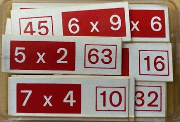 Reken domino Rood (tafels), Verzenden, Nieuw