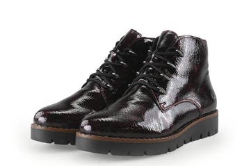 Rieker Veterboots in maat 36 Rood, Verzenden, Overige typen, Zo goed als nieuw, Rood
