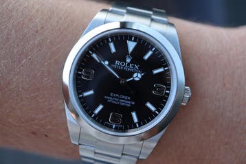 Horloge Rolex Explorer 39MM 02/2011 Full set + factuur, Staal, Polshorloge, Ophalen of Verzenden, Zo goed als nieuw