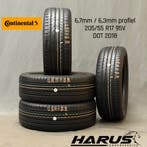 205/55/17 95V Continental zomerbanden 6,7/6,3mm profiel 4X, Auto-onderdelen, Banden en Velgen, Gebruikt, 17 inch, Band(en), Personenwagen