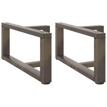 vidaXL Salontafelpoten 2 st T-vormig 70x25x(30-31) cm staal, Verzenden, Nieuw