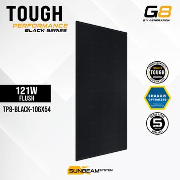 Tough G8 Performance 121 Watt Black Zonnepaneel, Ophalen of Verzenden, Nieuw