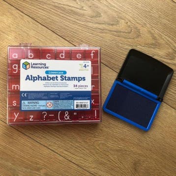 Alfabet stempels kleine letters (34 stuks) met, Ophalen of Verzenden, Nieuw