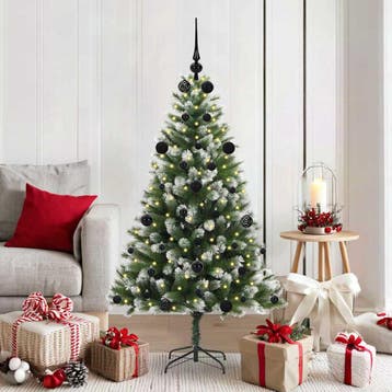vidaXL Kunstmatige Scharnierende Kerstboom met Bedekte, Verzenden, Nieuw