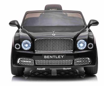 Kinderauto, BENTLEY MULSANNE, zwart FM, leder, Met Garantie!, Ophalen of Verzenden, Nieuw, Afstandsbediening