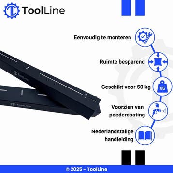 ToolLine | Plafond opbergsysteem | Stellingkast, Nieuw