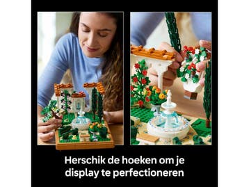 LEGO Icons 10359 - Tuin met fontein - 1302 steentjes, Verzenden, Nieuw