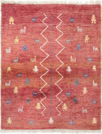 Moderne Indo Gabbeh - Vloerkleed - 155 cm - 122 cm - modern, Nieuw