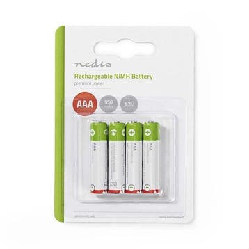 Oplaadbare AAA batterij - Nedis - 4 stuks, Verzenden, Nieuw