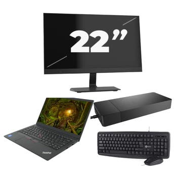 Lenovo ThinkPad E14 Gen 2 -   i3-11e 8GB  - 512GB  + 1x 22 i, Verzenden, 8 GB, Refurbished, 14 inch