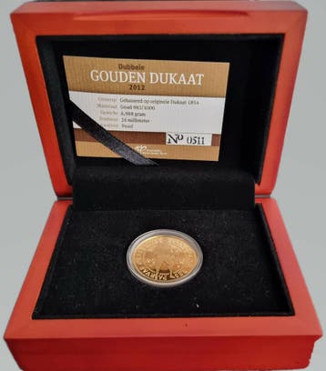 Dubbele Gouden Dukaat 2012 (1.630 oplage), Verzenden, Munten