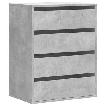 Ladekast 60x41cm - Betongrijs | Retourdeal 30% Korting, Huis en Inrichting, Kasten | Ladekasten, Klassiek, Nieuw, 3 of 4 laden