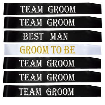 Vrijgezellenfeest set Groom to Be 28-delig, Kleding | Heren, Verzenden, Zwart, Nieuw, Accessoires