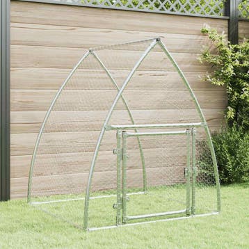 vidaXL Kippenhok 100x105x120 cm gegalvaniseerd staal, Verzenden, Nieuw