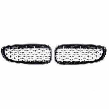 Diamond Nieren Glanzend Zwart Met Zilver BMW Z4 E89 B1890, Auto-onderdelen, Carrosserie en Plaatwerk, Nieuw, Voor, BMW